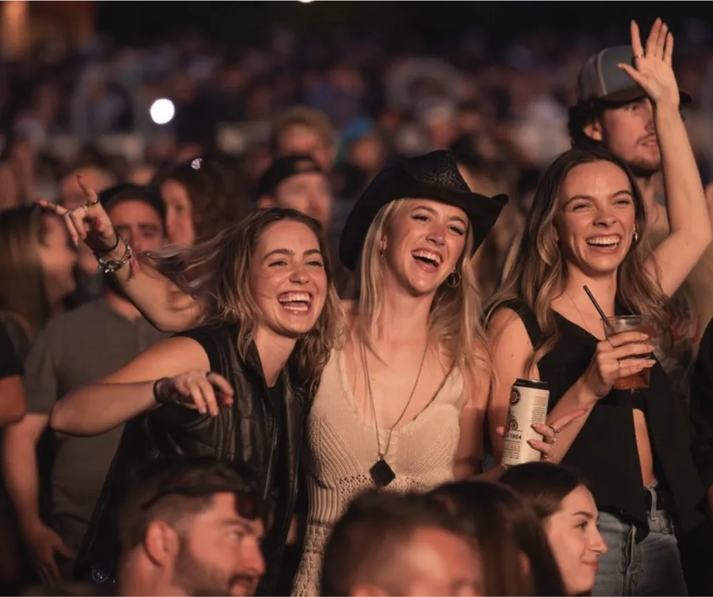 Image of an excited Concerts On Me gift card recipient. Their thank you note is below.