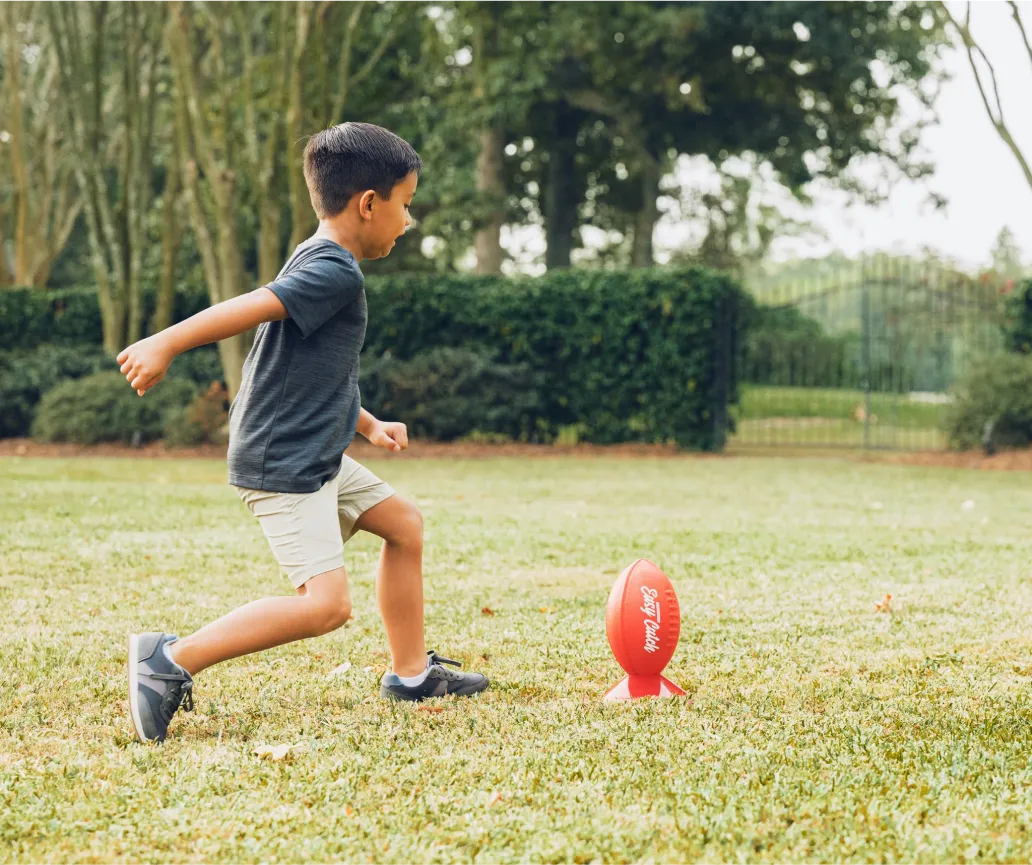 Image of an excited Football On Me gift card recipient. Their thank you note is below.