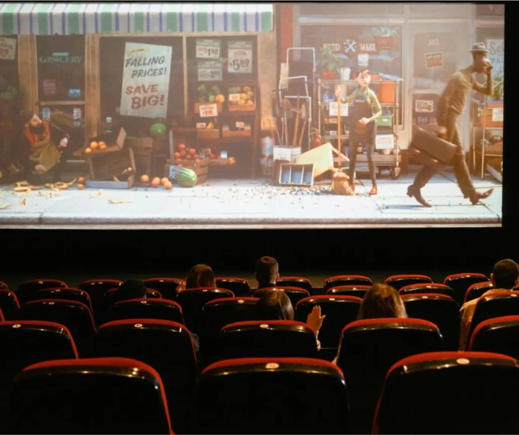 Image of an excited Movies On Me gift card recipient. Their thank you note is below.