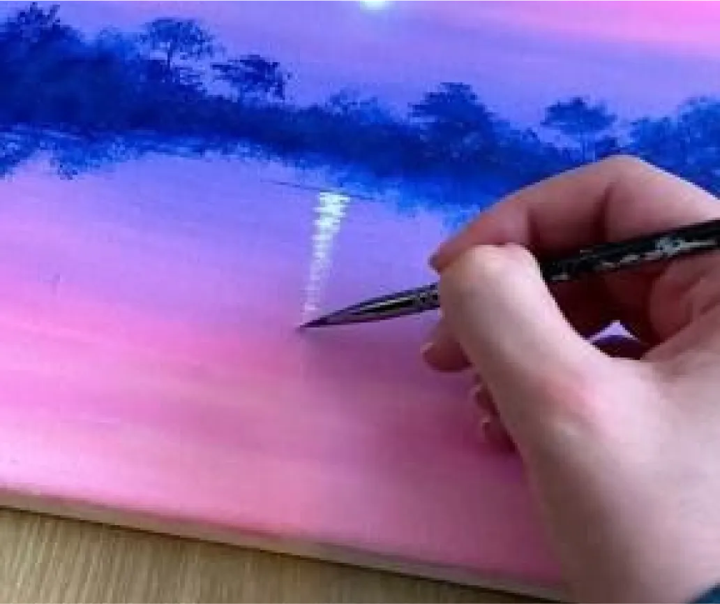 Image of an excited Painting On Me gift card recipient. Their thank you note is below.